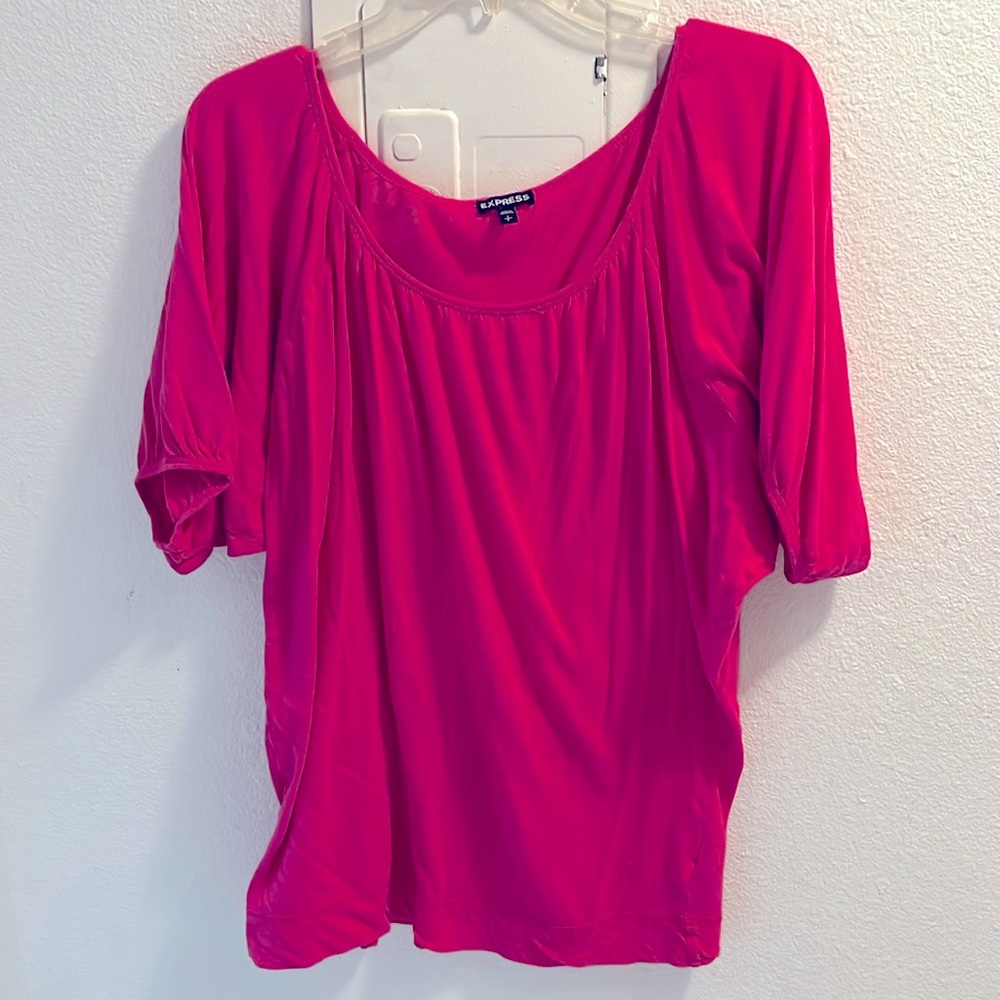 Hot pink lightweight Express tunic